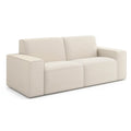 sofa 2-osobowa z tapicerką poliestrową z prostymi kremami 180 cm x 90 cm x 70 cm