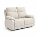 sofa 2-osobowa poliestrowa prostokątna śmietana 165 x 95 x 102 cm